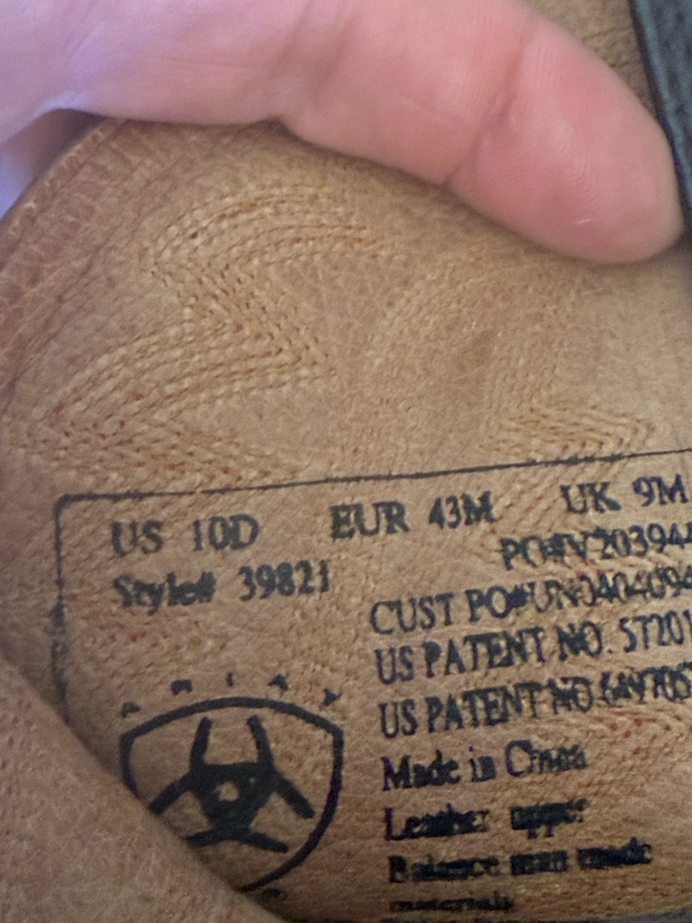 ARIAT smooth ostrich boots size 10. Good condition. - Picture 7 of 9